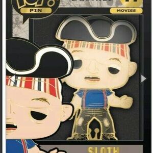 Funko Pop Pin Sloth with Black Hat and Red Bandana